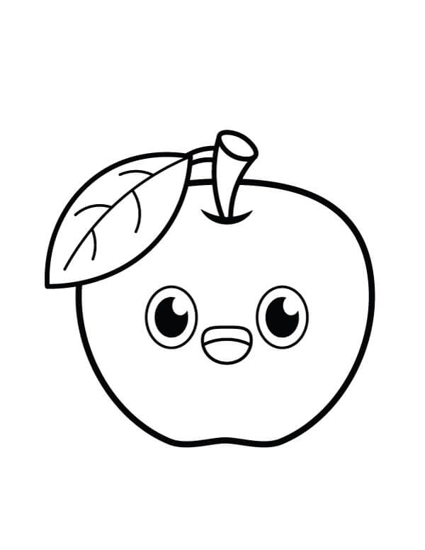 Dibujo de Linda Manzana para Colorear