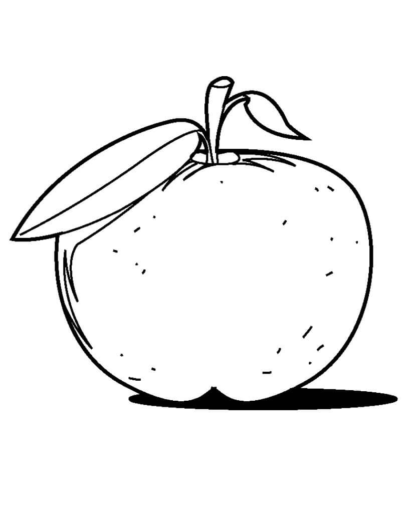 Dibujo de Manzana Increible para Colorear