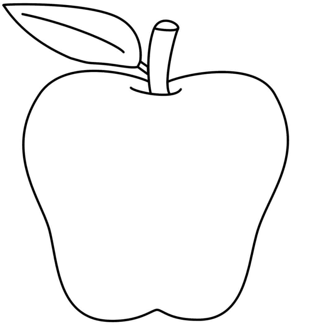 Dibujo de Manzana Perfecta para Colorear