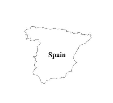 Dibujo de Mapa de España imagen Hd para Colorear