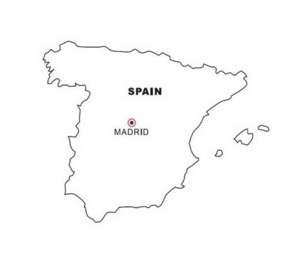 Dibujo de Mapa de España para Estudiantes para Colorear