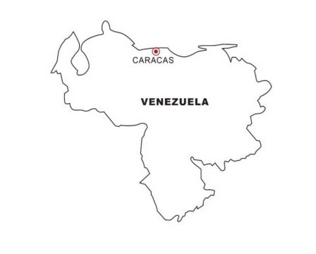 Dibujo de Mapa Imprimible de Venezuela Hd para Colorear