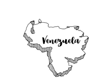 Dibujo de Mapa de Venezuela Hd para Colorear