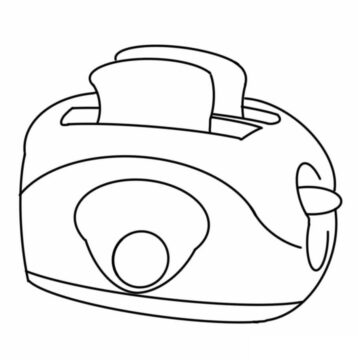 Dibujo de Máquina para Hacer Pan para Colorear