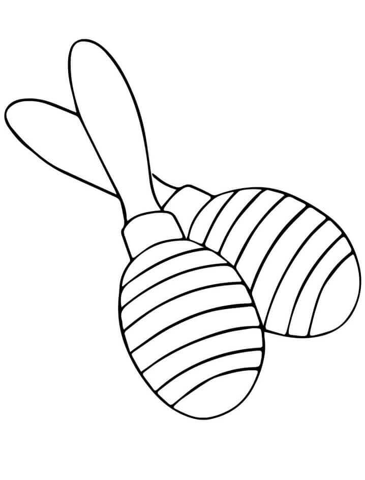 Dibujo de Maracas Normales para Colorear