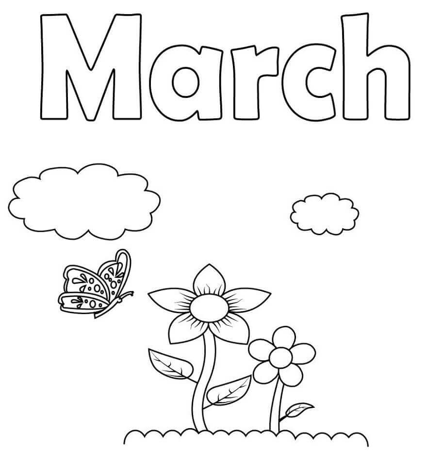 Dibujo de 2 de Marzo para Colorear