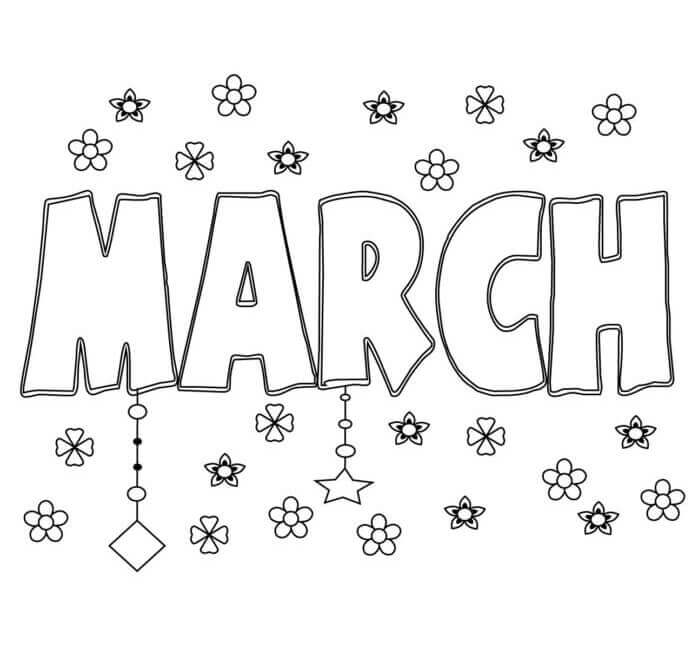 Dibujo de 4 de Marzo para Colorear