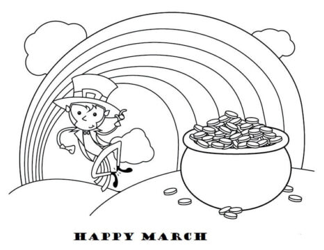 Dibujo de Feliz 3 de Marzo para Colorear