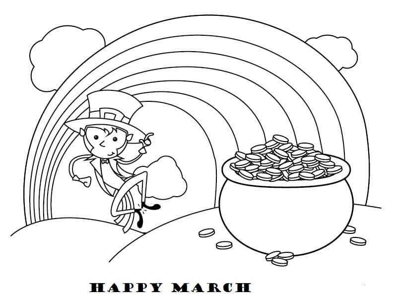 Dibujo de Feliz 3 de Marzo para Colorear