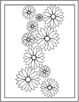 Dibujo de Margarita Simple para Colorear