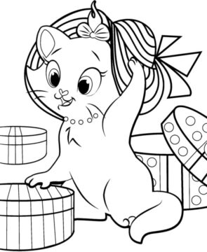Dibujo de Marie Gato para Colorear