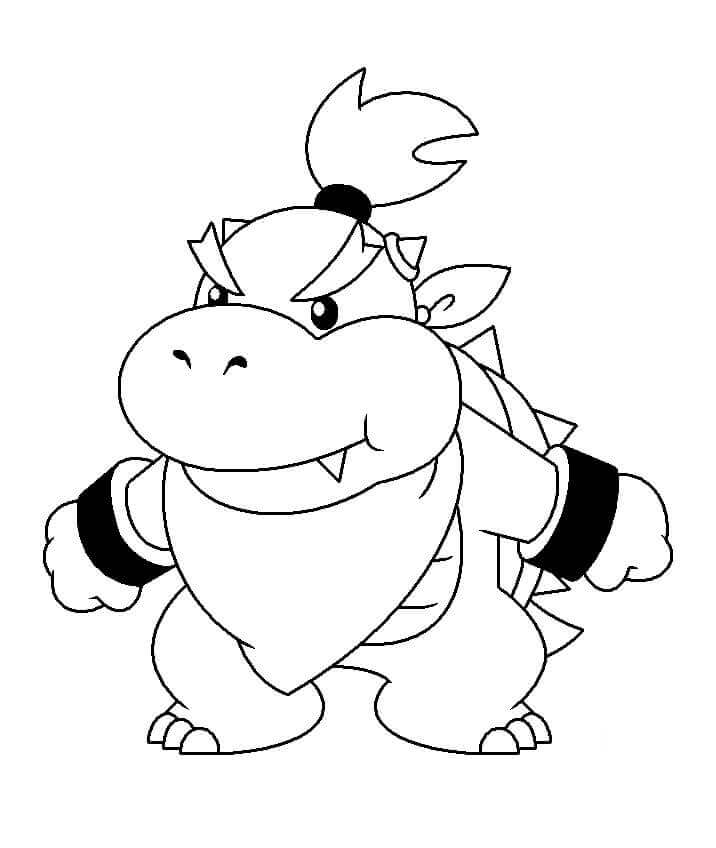 Dibujo de Jr Bowser para Colorear