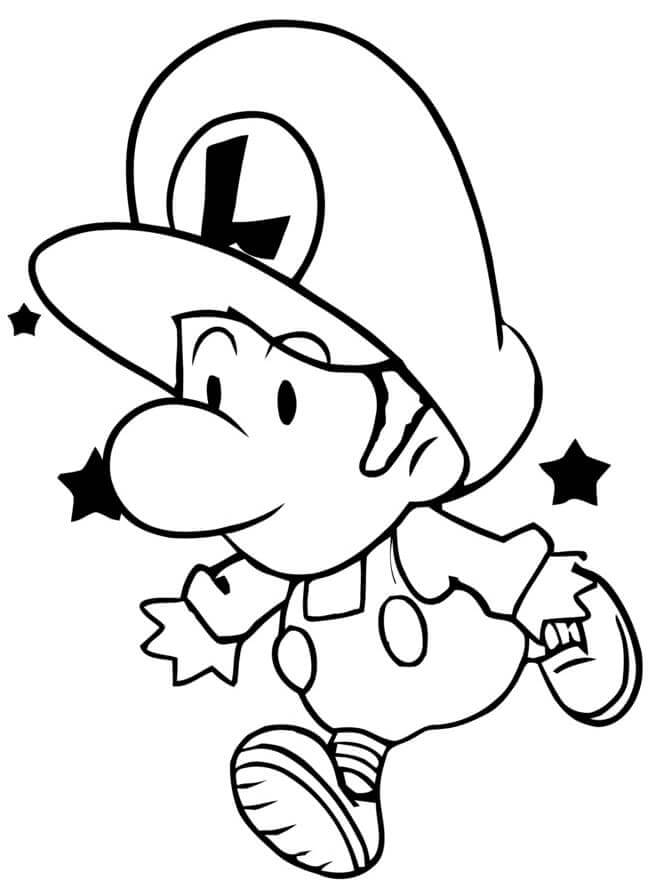 Dibujo de Bebé Luigi para Colorear