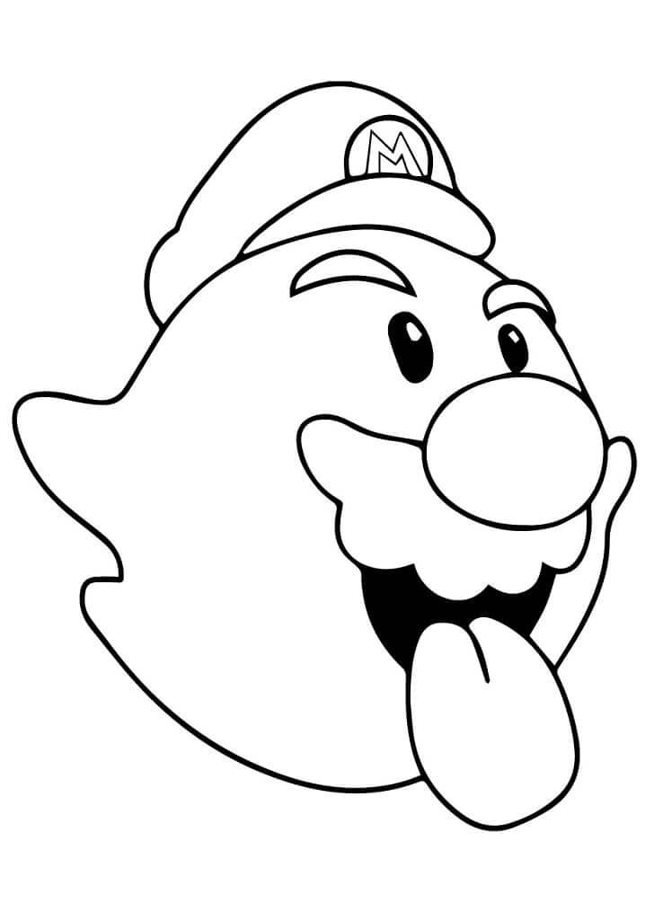 Dibujo de Buu Mario para Colorear