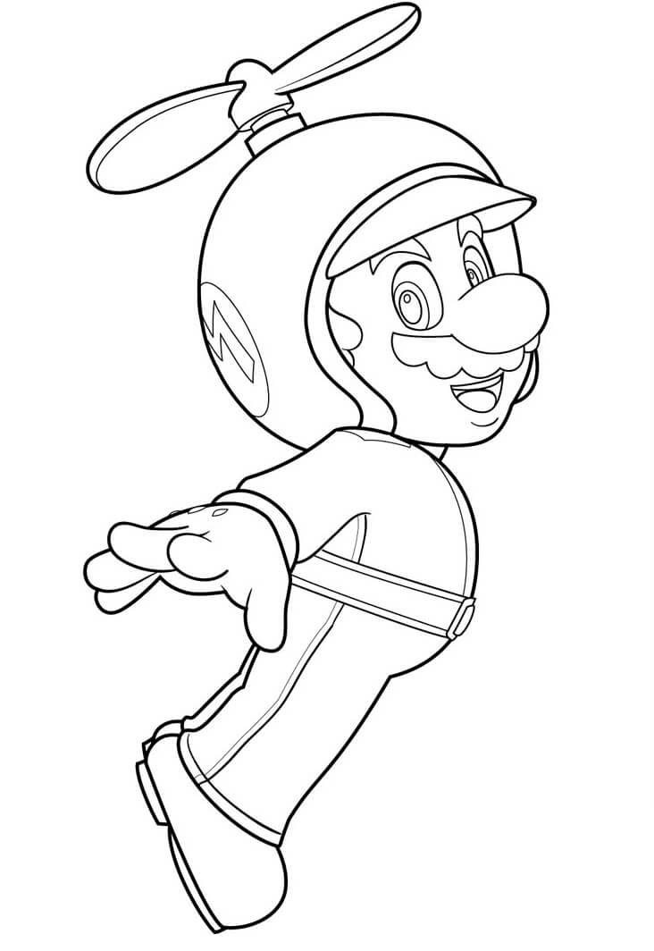 Dibujo de Helice Mario para Colorear