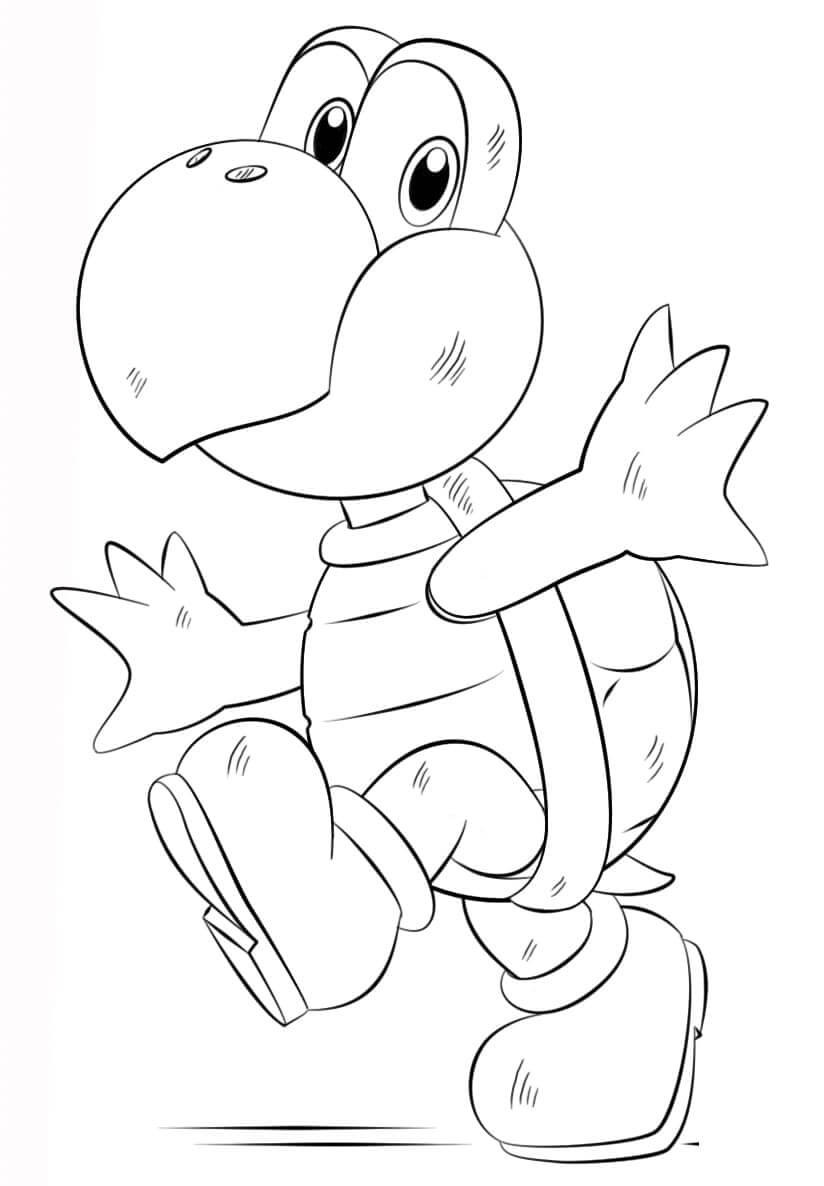 Dibujo de Lindo Koopa Troopa para Colorear