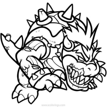 Dibujo de Monstruo Arquero para Colorear