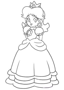 Dibujo de Princesa Peach para Colorear