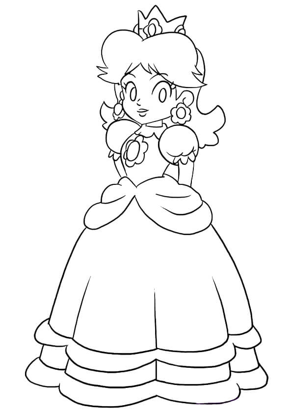 Dibujo de Princesa Peach para Colorear