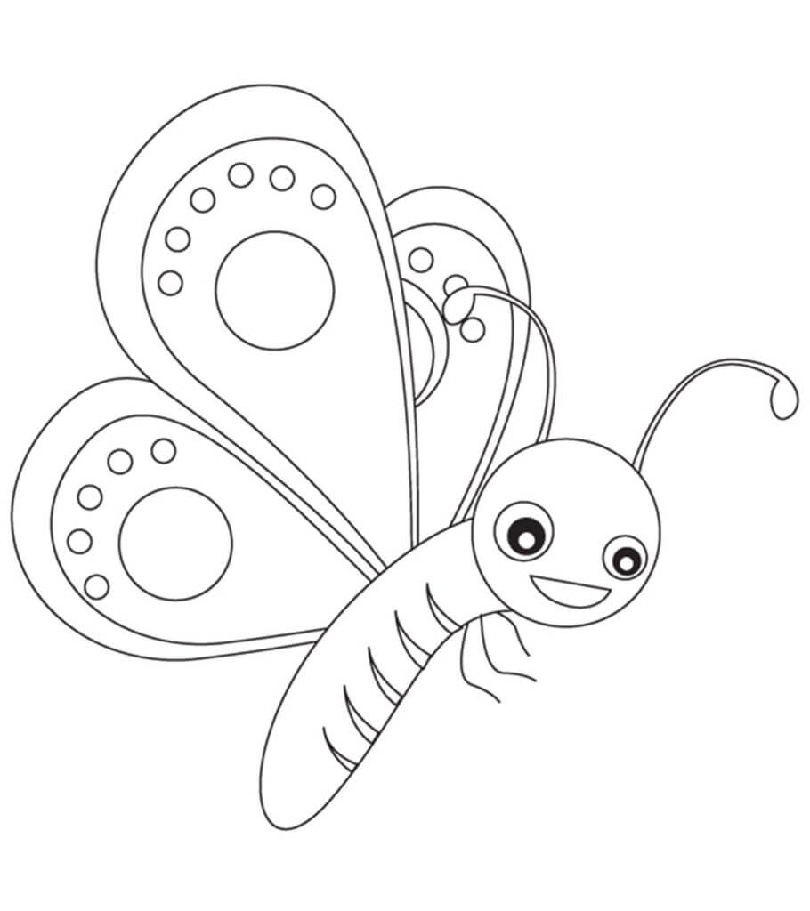 Dibujo de Linda Mariposa para Colorear