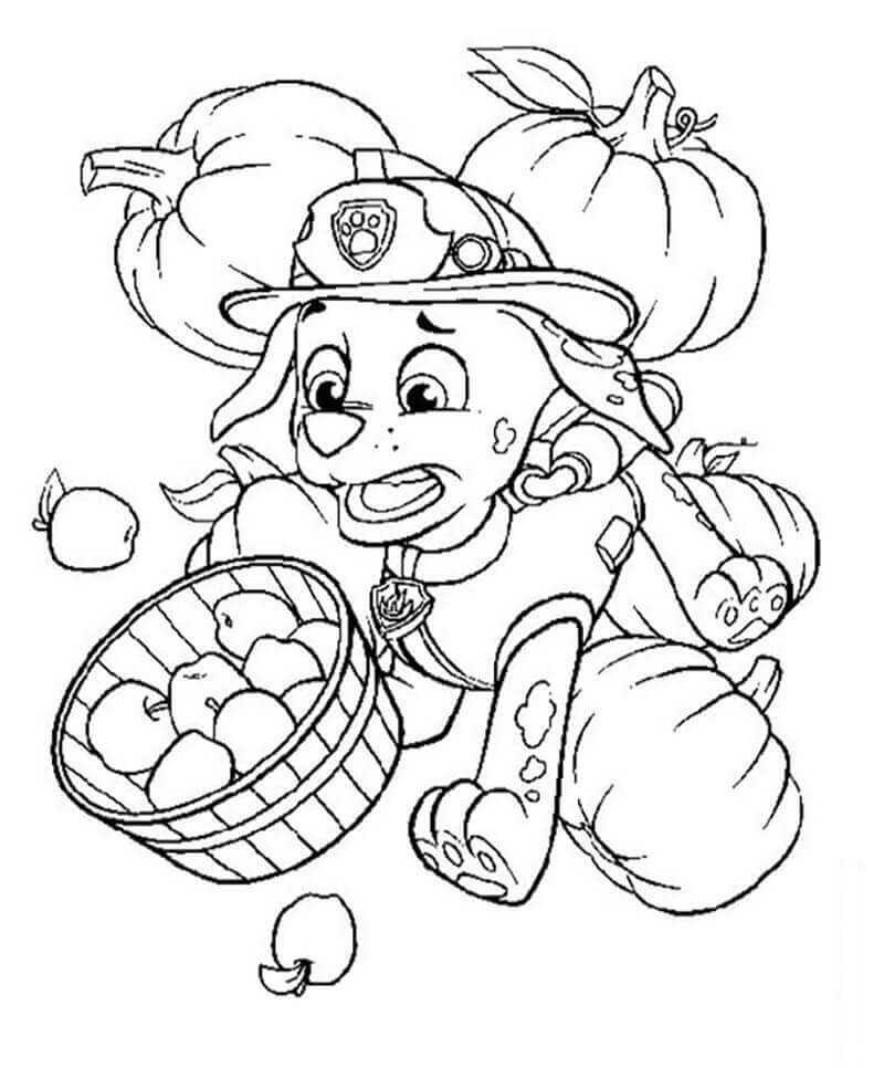 Dibujo de Cosecha de Marshall para Colorear