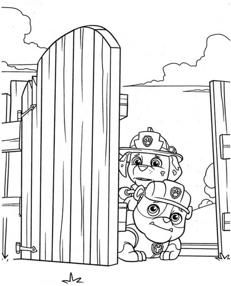 Dibujo de Marshall Patrulla Canina 6 para Colorear