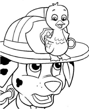 Dibujo de Marshall y Fuzzy para Colorear