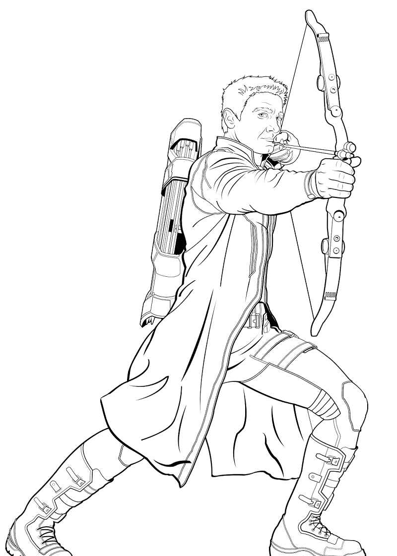 Dibujo de Clint Barton para Colorear