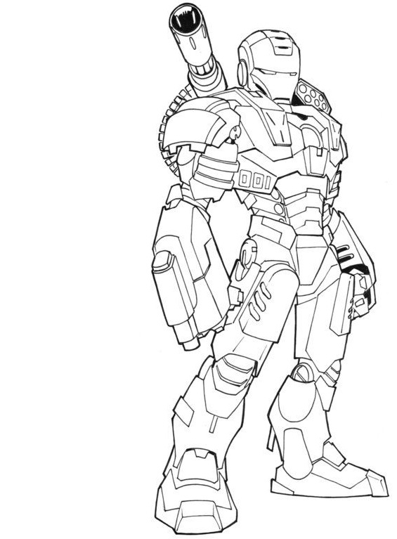 Dibujo de Superheroe Hombre de Acero para Colorear