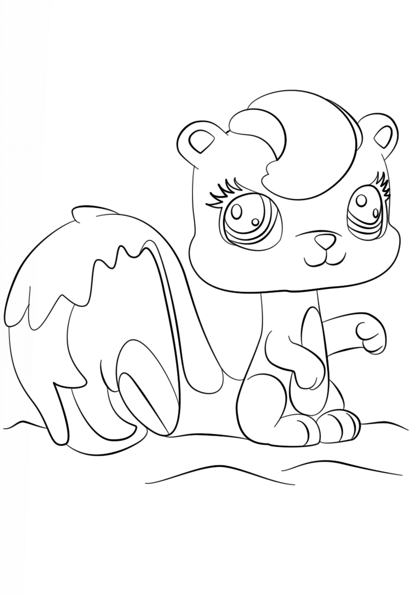Dibujo de Ardilla para Colorear