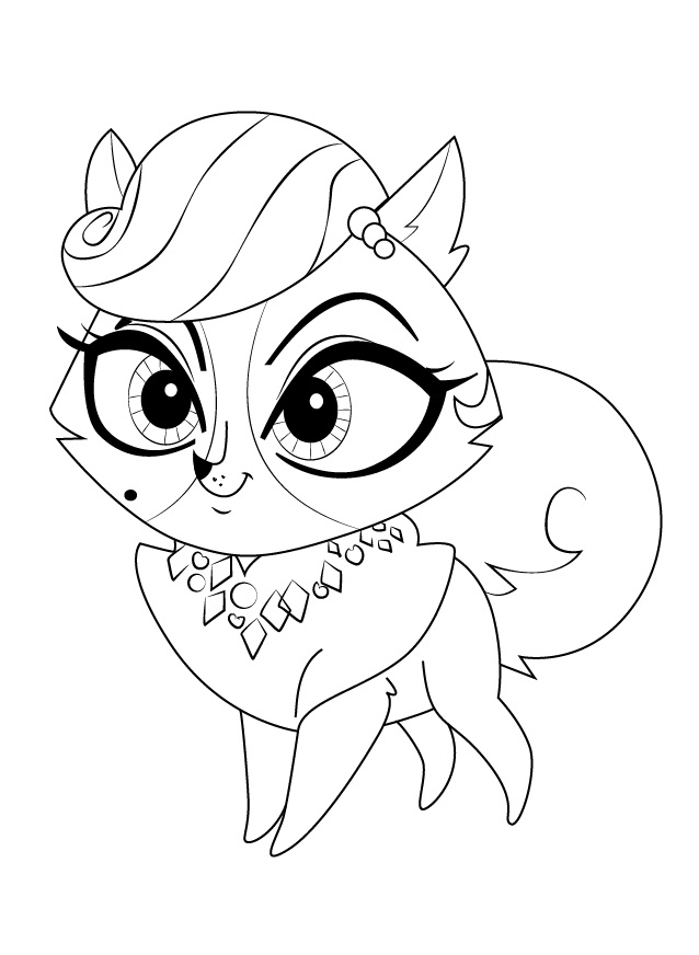 Dibujo de Madame Pom para Colorear