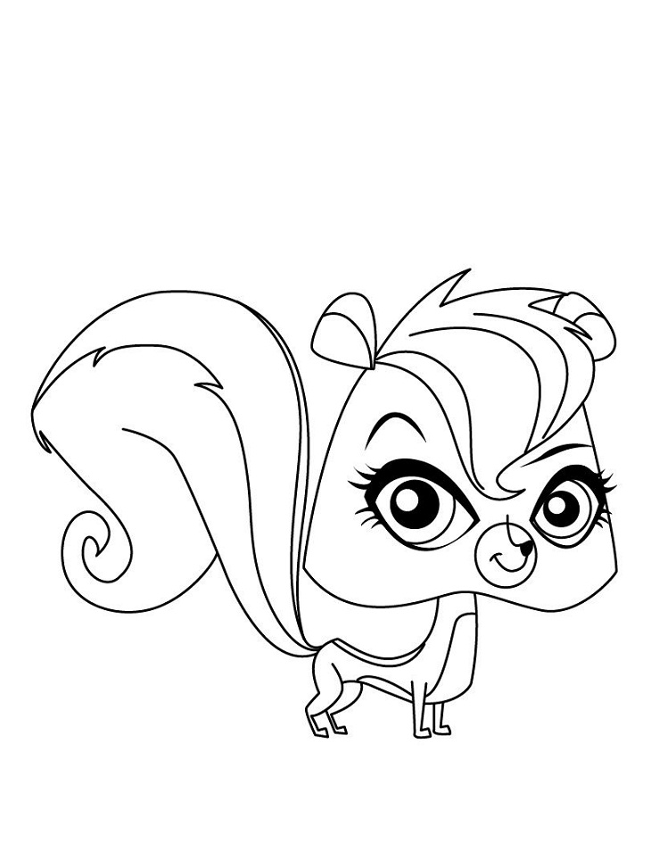 Dibujo de Mas pequeña Tienda de Mascotas Pepper Clark para Colorear