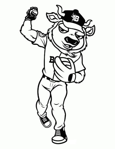Dibujo de Mascota de Mlb para Colorear
