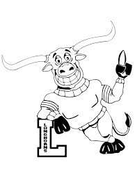 Dibujo de Mascota de Ut Longhorn para Colorear