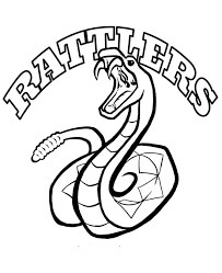 Dibujo de Mascota de la Serpiente para Colorear