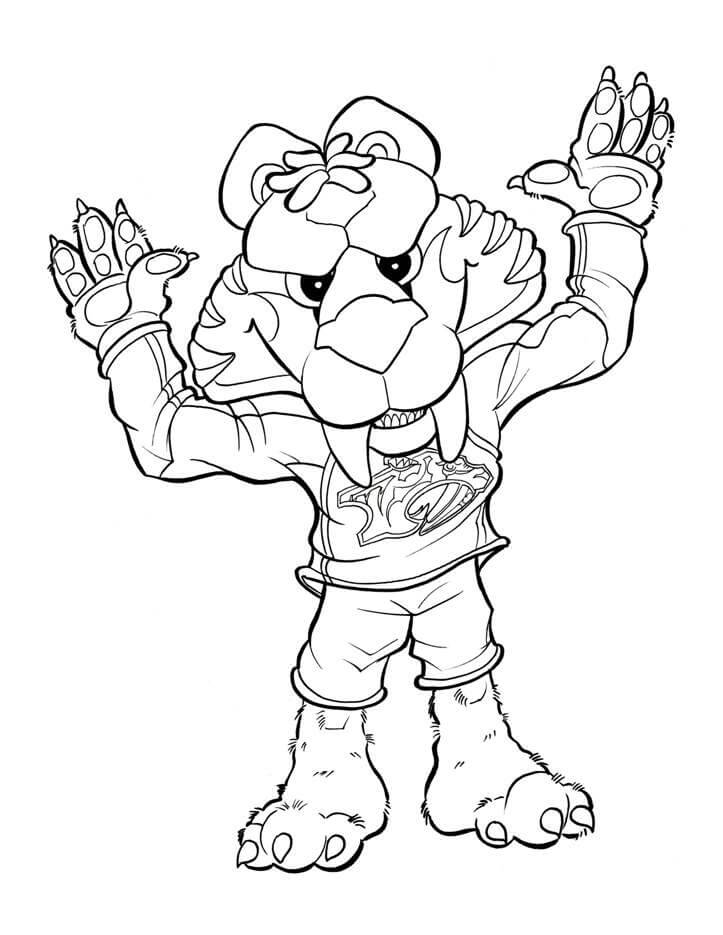 Dibujo de Mascotas de Vancouver para Colorear