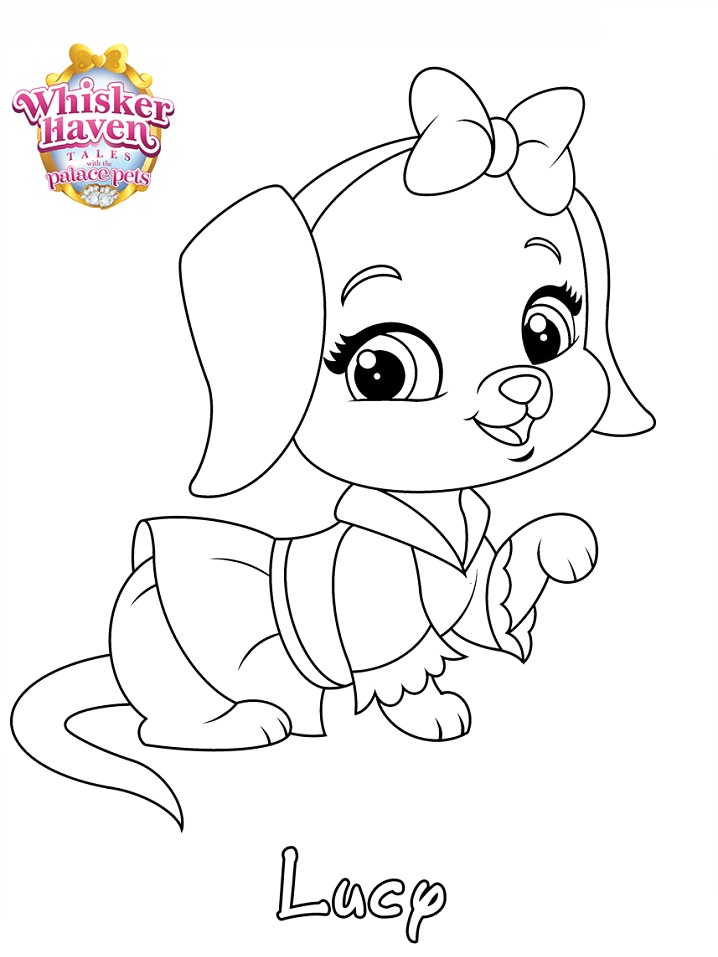 Dibujo de Bigote Haven Lucy Princesa para Colorear