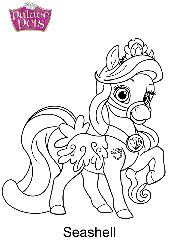 Dibujo de Concha de Palace Pets para Colorear