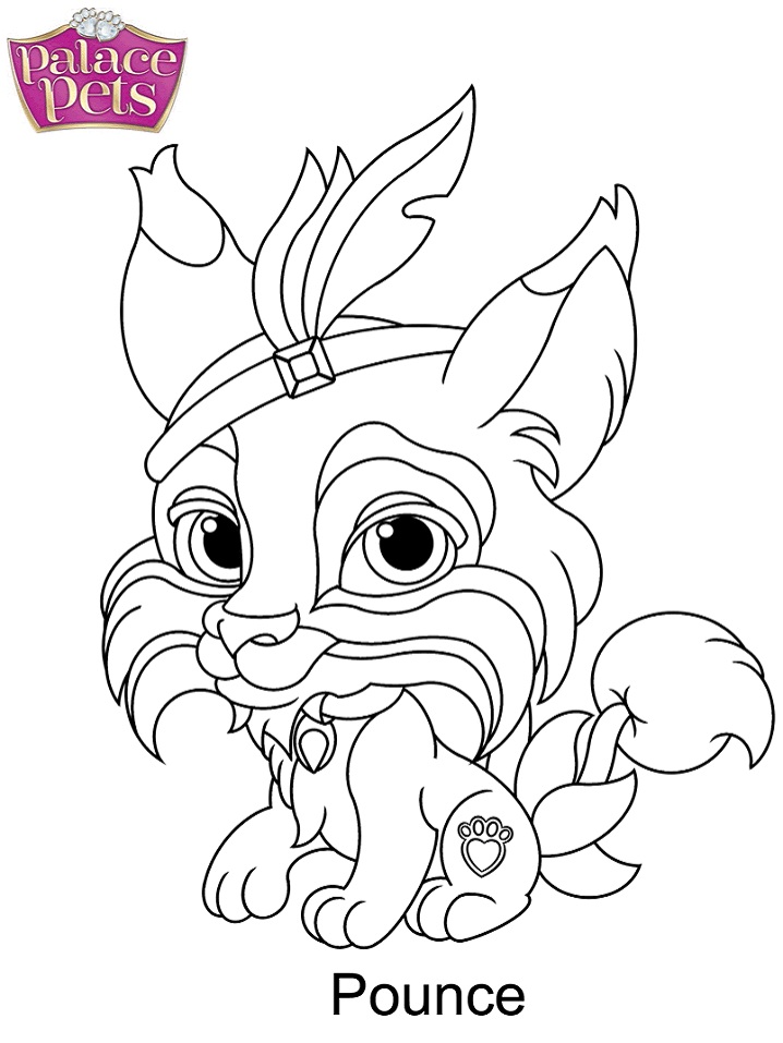 Dibujo de Palace Pets Abalanzarse para Colorear