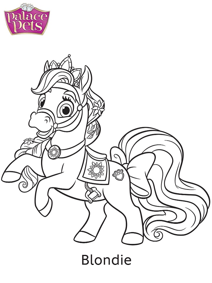 Dibujo de Palace Pets Blondie para Colorear