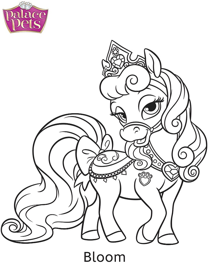 Dibujo de Palace Pets Bloom para Colorear