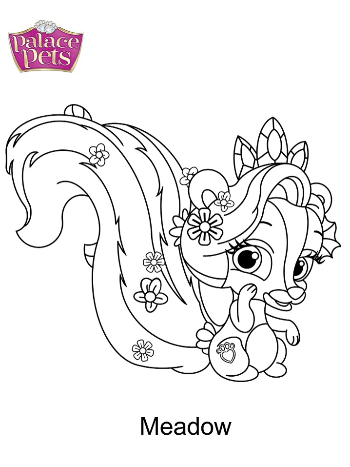 Dibujo de Palace Pets Meadow para Colorear