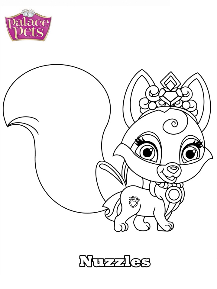 Dibujo de Palace Pets Nuzzles para Colorear