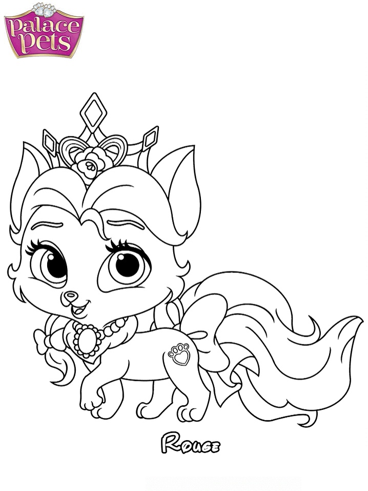 Dibujo de Palace Pets Rouge para Colorear