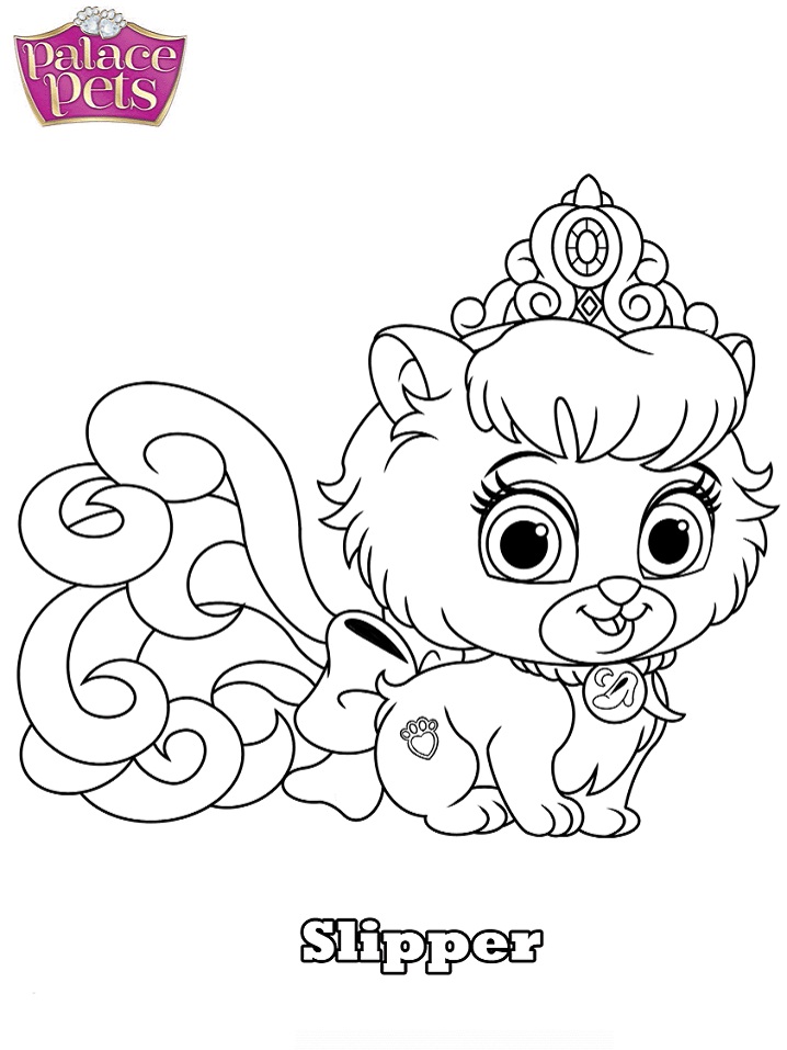 Dibujo de Palace Pets Slipper para Colorear