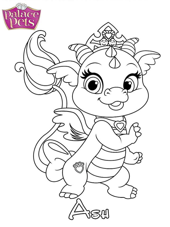 Dibujo de Princesa Ceniza para Colorear