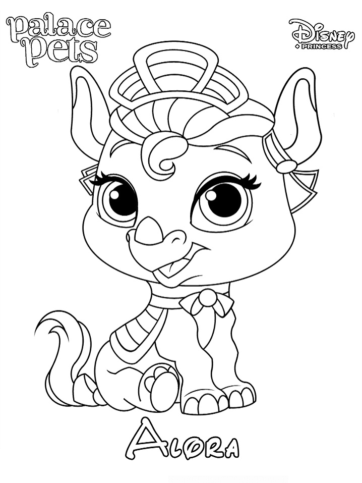 Dibujo de Princesa de Alora para Colorear