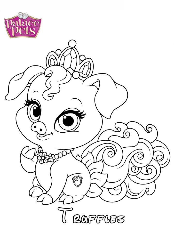Dibujo de Princesa de las Trufas para Colorear