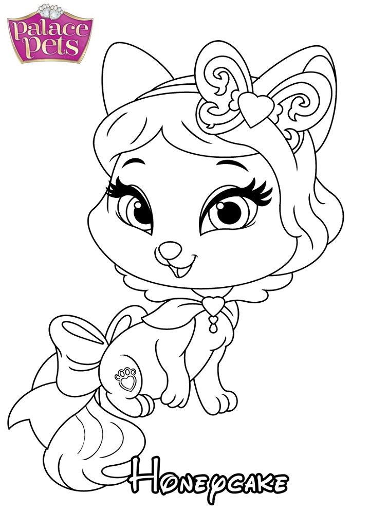 Dibujo de Princesa del Pastel de Miel para Colorear