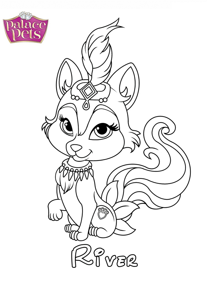 Dibujo de Princesa del río para Colorear